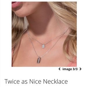 Touchstone Crystal Swarovski Necklace Twice as Nice